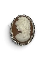 Spilla Mandile 1922 Donna Cammei  in Argento Conchiglia 2MSPCM25.1.26